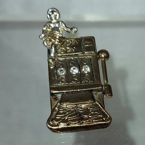 Lapel Pin angel on Winning machine